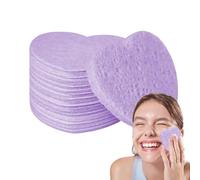 Esponjas Corazón, Espacio-Saving, Cara - Adecuado Único Elegant Lindo 50 Para El En, Forma Del Corazón Spa, Cosméticos Naturales Desmaquillante Limpieza Diaria | Multiusos Outdoor Indoor Utility