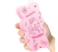 Esponjas corporales - Esponja de lavado de conejo 3D para ducha | Tejido de baño adecuado para la piel para la cara de la espalda | Esponja de baño exfoliante ultra suave | Kids Women for Daily