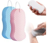 Esponjas De BañO Exfoliantes Mágicas, Esponja De Baño Exfoliante Mágica, Removedor De Piel Muerta Para El Cuerpo, Amigable Con La Piel Y Reutilizable, Esponja De Ducha (ros azul)