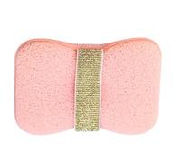 Esponjas De Baño Para Ducha Bolsa exfoliante espumosa de limpieza | Bolsa jabón, esponja exfoliante corporal Accesorios De Baño Suministros De Limpieza Lavado Viaje Camping Panal de pelo rosa