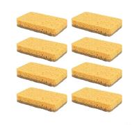 Esponjas de cocina biodegradables, paquete de 20 almohadillas resistentes para lavar platos, cepillo de limpieza compostable ecológico para ollas y sartenes (A)