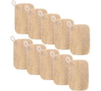 Esponjas de Cocina de Luffa Natural,Estropajo ecologico,Estropajo Fibra de Coco,aecuado para Lavar Platos, Eliminar Manchas y Limpiar Suavemente encimeras de Cocina y vajilla 10 pcs