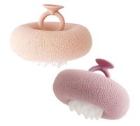 Esponjas de Ducha Bola Exfoliante de Malla con de Succión | Esponja De Lavado Corporal para Mujeres Niños Niñas Hogar Gimnasio Playa Hotel Spa Momento del Baño Después del Ejercicio