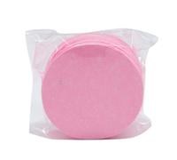 Esponjas de lavado de cara, esponja de limpieza de la cara de algodón de algodón de madera | Almohadillas de limpieza, esponjas cosméticas de spa, esponjas faciales de celulosa personal