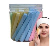 Esponjas de lavado facial para la limpieza - 60 esponjas desmaquillantes faciales - Almohadillas de compresión con exfoliación para masaje de la piel y viajes