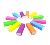 Esponjas de Lijado, Arena. Herramienta Esponja Bloque Lima de Uñas Buffer Multicolor 50/100 uds(Neon Mix,100 Pcs)