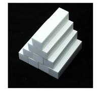 esponjas de lijado, papel de lija seco y húmedo, 5/10 piezas de bloque de pulido de esponja for lijar uñas, bloque de pulido de limas(White,10pc)
