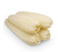 Esponjas de lufa orgánicas naturales grandes exfoliantes para ducha, baño, luffa, luffa, esponjas corporales para spa, belleza y piel radiante, paquete de 4