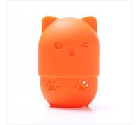 Esponjas De Maquillaje 1 unids Gatito Silicona Polvo Soporte Secado Soporte Huevo Soporte Belleza Pad Maquillaje Esponja Pantalla Pantalla Estante Cosmética Blender Estuche de hojaldre Esponja De Maqu
