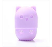 Esponjas De Maquillaje 1 unids Gatito Silicona Polvo Soporte Secado Soporte Huevo Soporte Belleza Pad Maquillaje Esponja Pantalla Pantalla Estante Cosmética Blender Estuche de hojaldre Esponja De Maqu