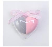 Esponjas De Maquillaje 2 unids/set Maquillaje Esponja Forma de corazón Caja de Forma de Corazón No Latex Cosmetic Puff Powder Foundation Use Herramientas de maquillaje de belleza Esponja De Maquilla