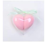 Esponjas De Maquillaje 2 unids/set Maquillaje Esponja Forma de corazón Caja de Forma de Corazón No Latex Cosmetic Puff Powder Foundation Use Herramientas de maquillaje de belleza Esponja De Maquilla
