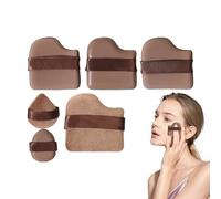 Esponjas de maquillaje | Esponjas de mezcla de base, y reutilizables, 1 juego de herramientas de belleza para mujeres, base para el hogar, contorno, niñas, mezcla de viajes