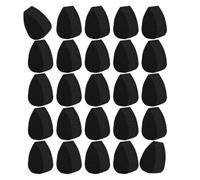 Esponjas de maquillaje para pintura facial, 25 unidades, color negro, aplicadores de espuma para pintura corporal, mezcla, esponja para ejercicios de evento, color