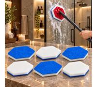 Esponjas de Mopa para Vileda Bad Blitz 150001, Pack de 6 | 6 almohadillas de doble cara con lado para azulejos y esponja suave para superficies de fibra de vidrio