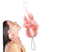 Esponjas de para la ducha, esponja de ducha natural de luffa - Suave pelador de bolas de flores guante de lavado para el cuidado de la piel para niños y adultos
