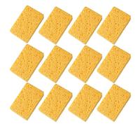 Esponjas de Plato Amarillo Plato de Cocina Esponja de 12 Piezas 12 Piezas sin rasguño esponjado Esponja Absorbente esponjas de Cocina Espuma de Espuma