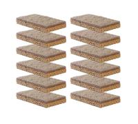 Esponjas de sisal para cocina, paquete de 12, almohadilla de estropajo natural ecológica, no raya, estropajo de sisal biodegradable, esponjas de platos para cocina