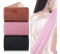 Esponjas exfoliantes africanas de malla, esponja larga de baño, exfoliante corporal, red de ducha, exfoliante, exfoliante de espalda para hombres y mujeres, 3 piezas