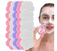Esponjas Faciales 30 Piezas Almohadillas Naturales Con Forma De Flor