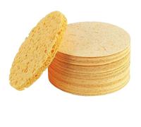 Esponjas faciales 50 almohadillas de limpieza facial reutilizables, absorbentes y respetuosas con la piel, esponjas faciales comprimidas, almohadillas de limpieza facial multiusos para desmaquillan