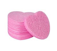 Esponjas faciales de corazón, 50 unidades, esponja exfoliante , removedor de maquillaje natural, esponjas de limpieza profunda de poros, esponja cosmética de calidad de spa para rutina de belleza