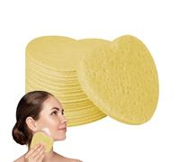 Esponjas faciales en de corazón - Esponjas faciales comprimidas, esponjas diarias de limpieza facial | Diseño revolucionario, almohadillas de limpieza facial en de corazón, esponjas de