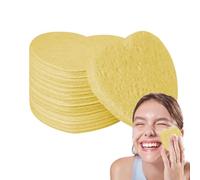 Esponjas faciales en forma de corazón, almohadillas de esponja de limpieza de la cara en forma de corazón - esponjas de spa cosmética natural, esponjas de cara de corazón para desmaquillantes, limpiez