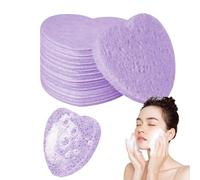 Esponjas faciales en forma de corazón, Esponjas faciales en forma de corazón, Esponjas Faciales Comprimidas con Forma de Corazón | Esponjas cosméticas naturales, esponjas de maquillaje para l