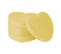 Esponjas faciales, esponja exfoliante facial, 50 esponjas limpiadoras suaves, esponja facial en forma de corazón, esponjas faciales comprimidas en forma de corazón, esponjas de limpieza
