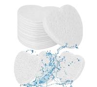 Esponjas faciales, esponja exfoliante facial, 50 esponjas limpiadoras suaves, esponja facial en forma de corazón, esponjas faciales comprimidas en forma de corazón, esponjas de limpieza