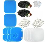 Esponjas Filtrantes para jbl para cristalprofi e402 e702 e902 | activado cáscara coco, para elimina , agua, compatible e402 e702 e902, dulce salada