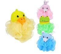 Esponjas infantiles para bañar - Luffas infantiles de dibujos animados para ducha | Esponja de ducha Home Body Scrubber Accesorios de bola de ducha para el baño oso y más disponibles y deben atraer el