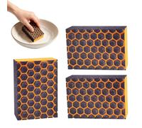 Esponjas limpiadoras de carburo de silicio | 3 Piezas Limpieza De Manchas En Cocina | Estropajos de carborundo para ollas y sartenes | Para fregadero de apartamento, ollas, sartenes, parrilla y baterí