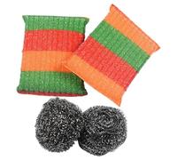 Esponjas Metálicas para Limpieza | Limpiador Efectivo de Acero - Esponja Reutilizable Multifunción para Fregadero Estufa Grasa de Cocina