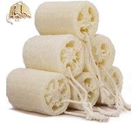 Esponjas naturales de lufa para lavar el cuerpo, biodegradables, para baño y cuidado de la espalda, spa, esponjas de lufa sin olor para fregar la ducha y limpiar la cocina