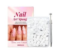 Esponjas para Diseño de Uñas 100 Piezas Cuadradas Herramientas Belleza con