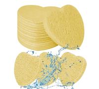 Esponjas para el corazón - 50 pcs Tratamiento facial comprimido, almohadas de limpieza, esponja cosmética natural de belleza, herramienta exfoliante removedor de maquillaje | Cuidado de la piel
