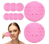 Esponjas para limpieza facial,Esponja facial | Esponja limpiadora facial de algodón y pasta de madera - Esponjas de spa cosméticos, desmaquillantes, almohadillas de limpieza para uso personal