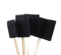 Esponjas para pintar, Pinceles de pintura esponja espuma con mango madera for artística artesanal, juego 4 Uds