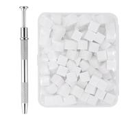 Esponjas para uñas - 200 piezas Esponjas para palmaditas de uñas con bolígrafo para agarrar - Herramienta de salón de belleza para mezclar arte de manicura para esposa, familia, amigas, mamá, novia