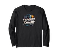 Esports Fanatic Gaming Gear Gamer Apparel Manga Larga