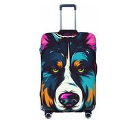 Esports - Funda elástica para equipaje de viaje, con logotipo de Husky Head, protector de maleta, funda de equipaje impresa antiarañazos, Black, XL