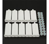 EsportsMJJ 10Pcs 50ml Resina Epoxi Pistola Cartucho Adhesivo 1:1 Relación Dispensador con 20pcs Pistones