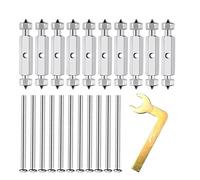 EsportsMJJ 10pcs 86/118/120 tipo caja de montaje caja de empalme piezas de reparación de casete dispositivo de reparación de caja de interruptor Universal-118 puntal de Metal