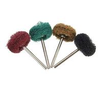 EsportsMJJ 4Pcs Pulidores Buffers Abrasivos Estropajo Pad Cabeza De Pulido De 3 Mm De La Caña Se Adapta para Dremel