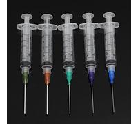 EsportsMJJ 5Pcs 5Ml Jeringa De Prensado Sellado Puntas Contundentes Extremidades Para Maquillaje Bricolaje Pegamento De Tinta De Aceite
