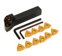 EsportsMJJ Wwlnr1616H08 16X100mm Torno Tornillo Titular De La Herramienta con 10Pcs Wnmg0804 Inserciones