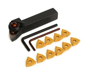 EsportsMJJ Wwlnr1616H08 16X100mm Torno Tornillo Titular De La Herramienta con 10Pcs Wnmg0804 Inserciones