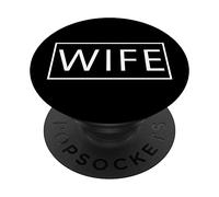 Esposa Boda Novia Luna de Miel Casada Esposa PopSockets PopGrip Adhesivo